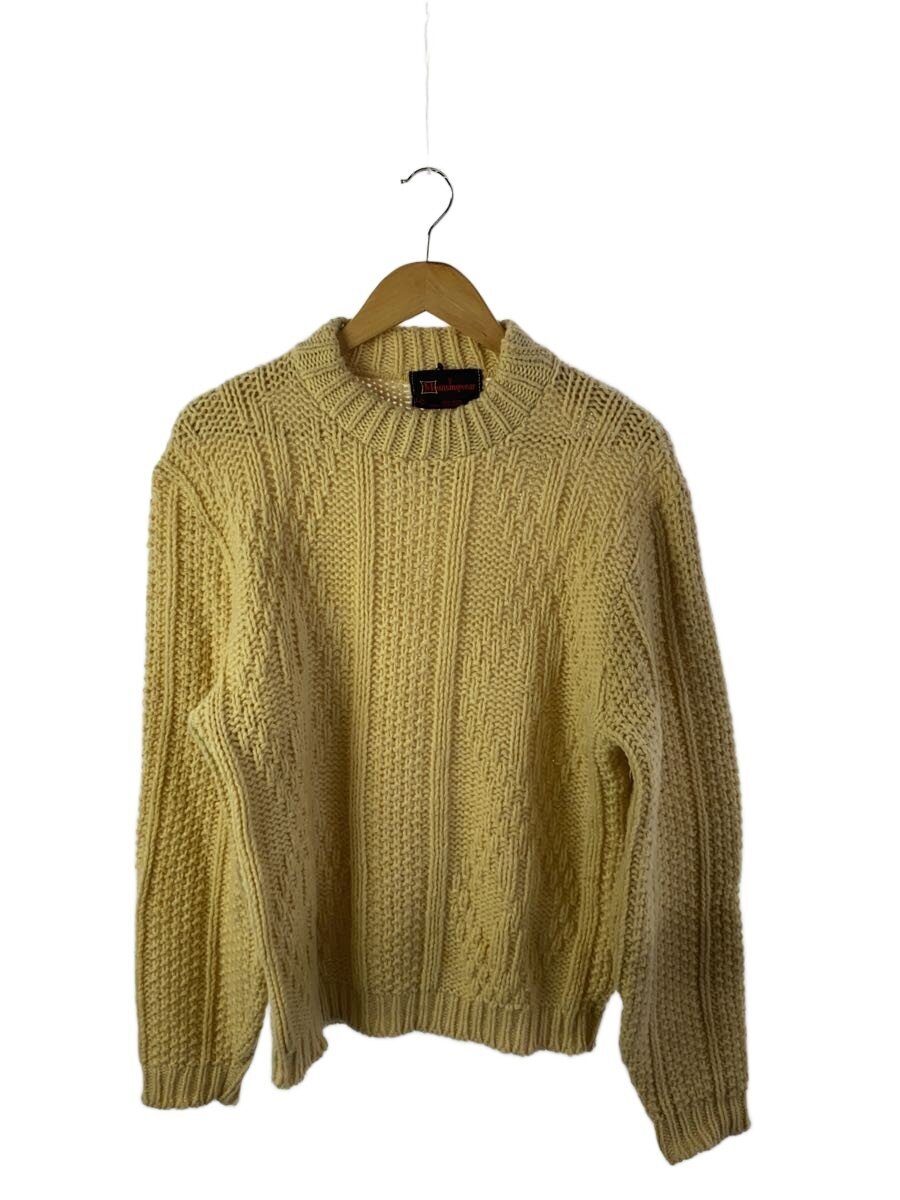 Munsingwear / 60-70S/ハイゲージニット/KODEL POLYESTER/L/ウール/CRM