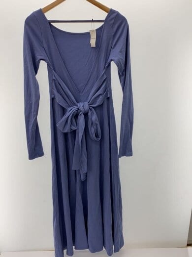 商品画像：長袖ワンピース/1/コットン/BLU/FWCO251014/バックリボンカットドレス 2