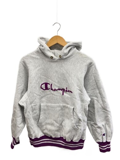 商品画像：90s/USA製/リバースウィーブ/スクリプトロゴ/パーカー/M/コットン/GRY/ 1