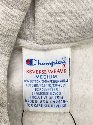 商品画像：90s/USA製/リバースウィーブ/スクリプトロゴ/パーカー/M/コットン/GRY/ 3