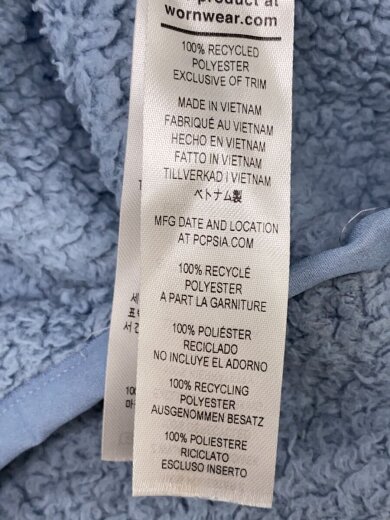 商品画像：フリースジャケット/M/ポリエステル/BLU/25236FA22/ボアつぶれ有 4