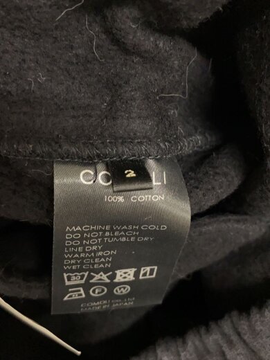 商品画像：25SS/コットン裏毛スウェットパンツ/2/コットン/BLK/B01-05003// 5