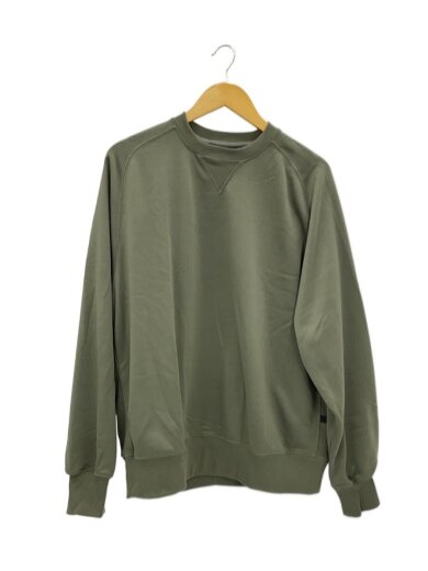 商品画像：スウェット/M/ポリエステル/KHK/BE-50025/TECH SWEAT CREW FREEDOM SLEEVE 1