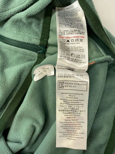 商品画像：フリースジャケット/S/ポリエステル/GRN/1014-04350 5