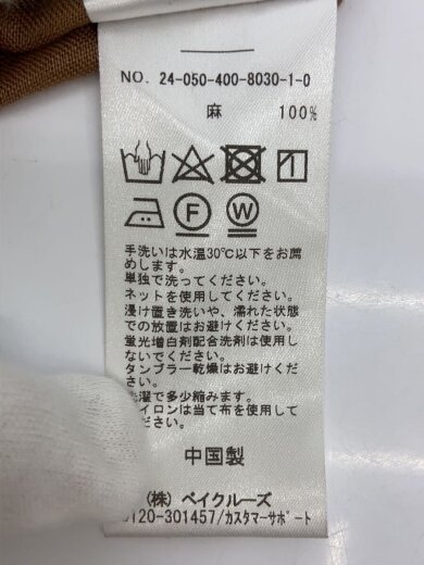 商品画像：長袖シャツ/FREE/リネン/BRW/24-050-400-8030-1-0// 4