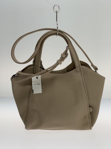 商品画像：ショルダーバッグ/2WAY/レザー/BEG 3