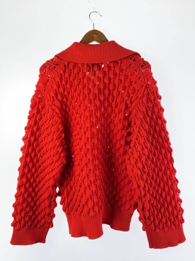 商品画像：ニット・セーター(厚手)/1/ポリエステル/RED 2