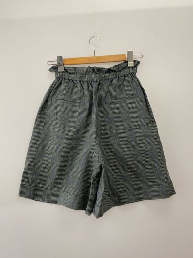 商品画像：ショートパンツ/36/リネン/GRY/チェック/3710600538 2