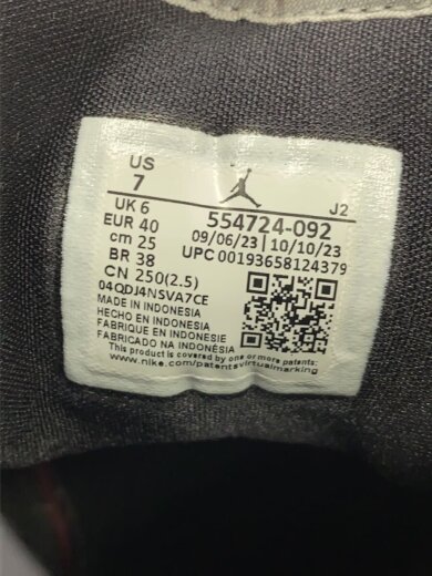 商品画像：履きジワ有/ソール削れ有/AIR JORDAN 1 MID/25cm/GRY// 5