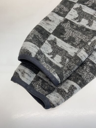 画像：MAISON KITSUNE×and wander/ニット・セーター(厚手)/2/ポリエステル/GRY/総柄/574-32819075