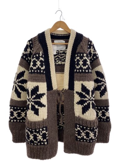 商品画像：ノルディックカディガン/カーディガン(厚手)/2/ウール/BRW/FU4-KN-02 1