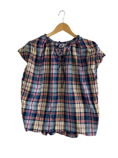 商品画像：半袖ブラウス/one/コットン/マルチカラー/チェック/09wft252175// 1
