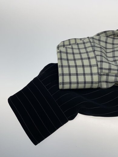 商品画像：Check Asymmetrical Stripe Long /1/ポリエステル/WHT/チェック/25-SS-020// 5