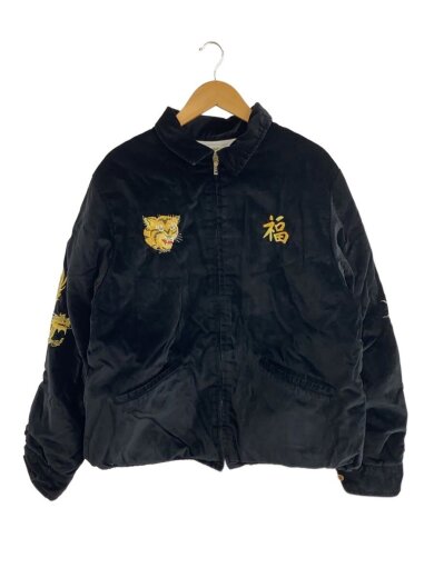 商品画像：ベトジャン/VIETNAM JACKET/虎刺繍/スーベニア/L/コットン/BLK/無地/GL15358// 1