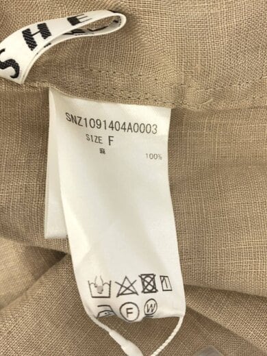 商品画像：セットアップ/36/リネン/BEG/SNZ1091404A0003/SNZ1091401A002 4