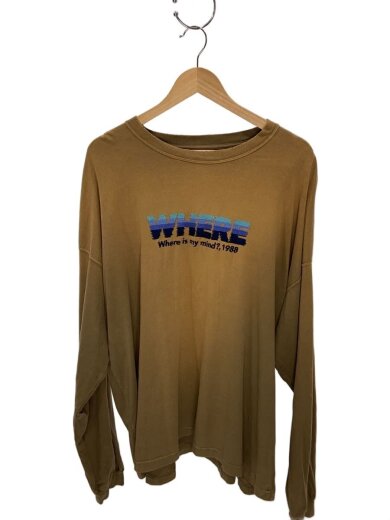 商品画像：WHERE Vintage Theme Tee/長袖Tシャツ/FREE/コットン/BRW/24AW C-15// 1