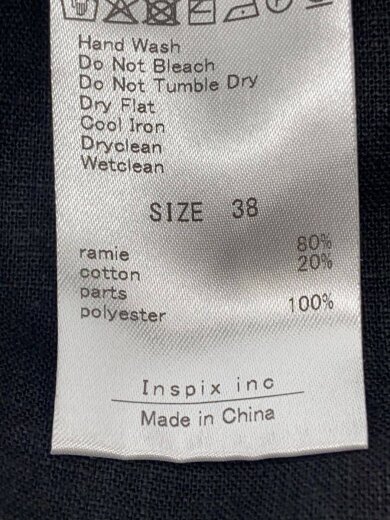 商品画像：リネンラインパンツ/38/リネン/ブラック/2252310// 5