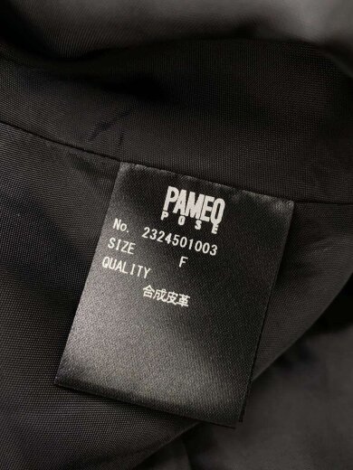 商品画像：2Way Eco Leather Poncho/FREE/フェイクレザー/BLK/2324501003 4