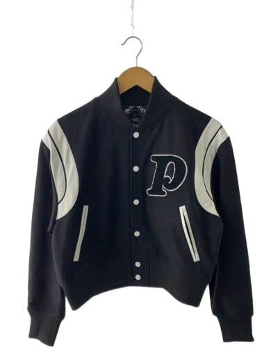 商品画像：NERD GIRL Versity Jacket/FREE/ポリエステル/BLK/2324501004 1