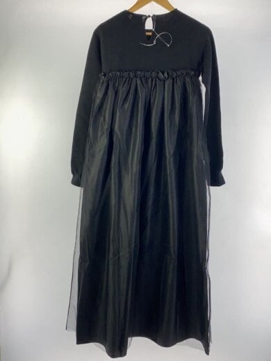 画像：PAMEO POSEDoking Knit Dress/FREE/レーヨン/BLK/23245030082