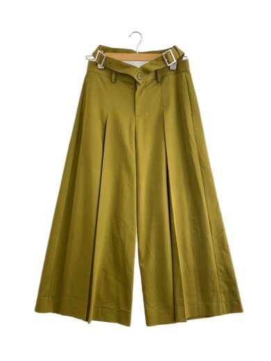 商品画像：V Belt Wide Trousers/S/ポリエステル/KHK/2323507003// 1