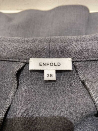 商品画像：V-NECK BLOUSE/長袖ブラウス/38/ポリエステル/GRY/300ga230-1620 3