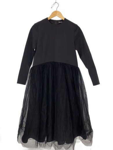 商品画像：長袖ワンピース/36/ポリエステル/BLK/DR-2242670 1