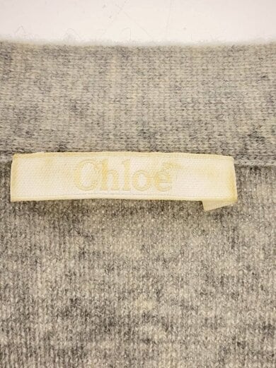 画像：Chloeロングカーディガン/XS/カシミア/GRY/14AMC13-14A6503