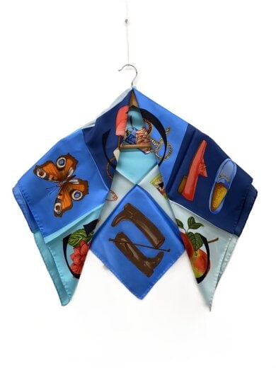 商品画像：スカーフ/シルク/BLU/レディース 1