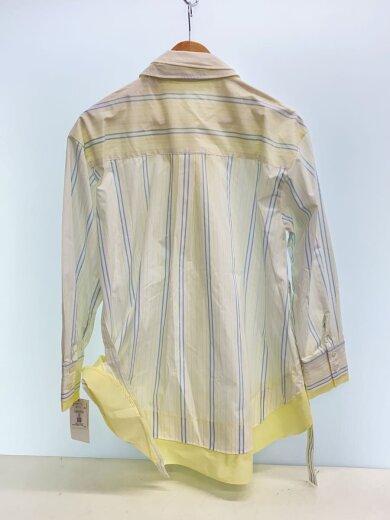 商品画像：長袖シャツ/one/ポリエステル/YLW/ストライプ/SWFO251090 2