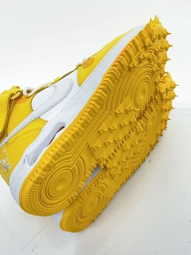 商品画像：OFF-WHITE X AIR FORCE 1 MID_オフホワイト X エアフォース 1 ミッド/29cm/YLW 4