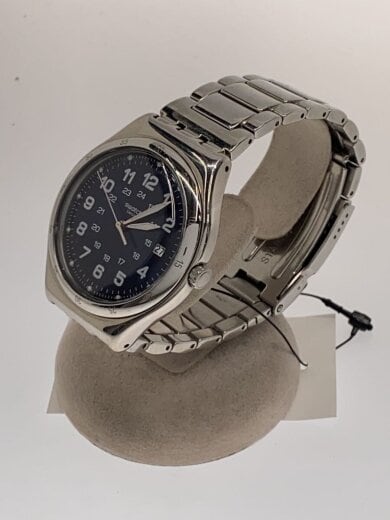 商品画像：クォーツ腕時計/アナログ/ステンレス/NVY/SLV 2