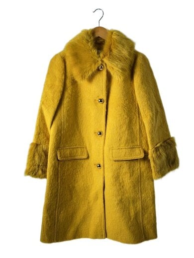 商品画像：金ボタン/ファー/コート/0/アクリル/YLW/NJMUA193 1