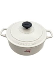 鍋/ホワイト/20cm/cocotte ronde/ラウンドキャセロール/ホーロー鍋/フランス製