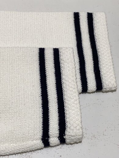 画像：MACPHEEハーフミラノVネックカーディガン/カーディガン(厚手)/S/コットン/WHT/12-02-42-022056