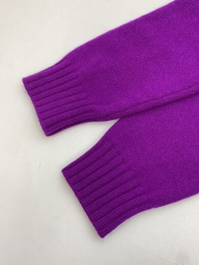 商品画像：ニット・セーター(厚手)/4/ウール/パープル/タートルネック/リブ編み 5