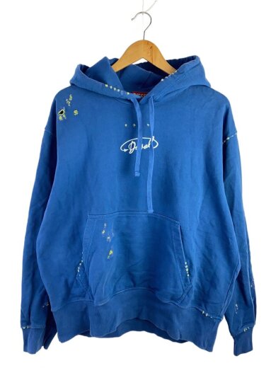 商品画像：I/ダメージ加工パーカー/L/コットン/BLU 1