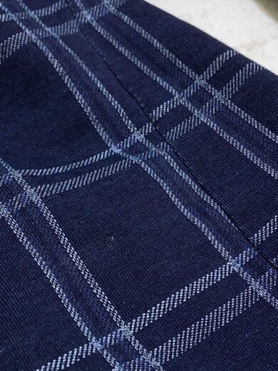 商品画像：スレ・若干の色褪せ有/テーラードジャケット/50/コットン/NVY/チェック 8