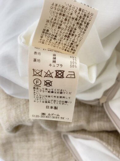 商品画像：オールインワン/36/リネン/BEG/総柄/21-040-922-6010-1-0 5