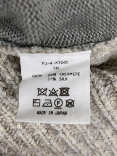 商品画像：ニットベスト(厚手)/36/カシミア/GRY/FU-K-KT002 4