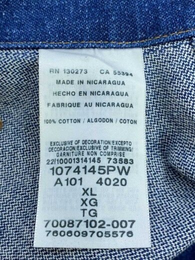 商品画像：USAラングラーGジャン/Gジャン/XL/コットン/IDG/1074145PW 4