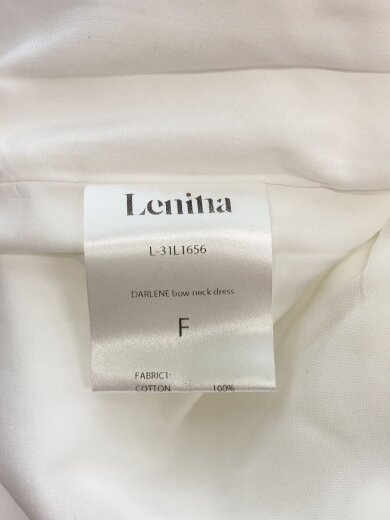 商品画像：Lenina/DARLENE bow neck dress/FREE/コットン/WHT/L-31L1656 4