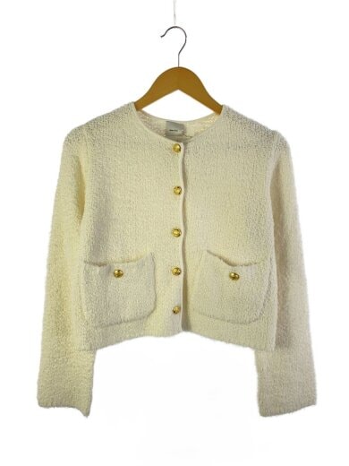 商品画像：カーディガン(厚手)/FREE/コットン/WHT/25-080-200-5460-1-0// 1