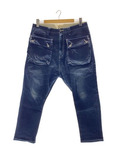 商品画像：G55/Sarouel Flap Denim Pants/サルエルフラップデニム/34/コットン/インディゴ 1