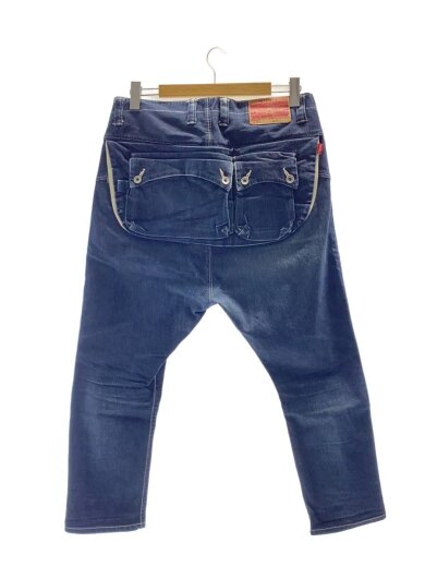 商品画像：G55/Sarouel Flap Denim Pants/サルエルフラップデニム/34/コットン/インディゴ 2