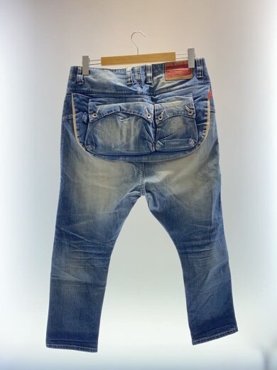 商品画像：Sarouel Flap Denim Pants/サルエルフラップデニム/34/コットン/パッチ印ミス品 2