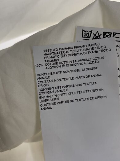 商品画像：I/19AW/⑥/長袖シャツ/38/コットン/WHT/S52DL0097/黄ばみ有 5