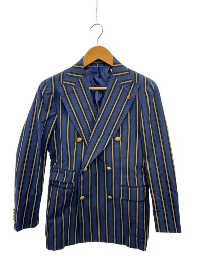 商品画像：テーラードジャケット/42/コットン/NVY/ストライプ/1SVS20D-89REG018 1