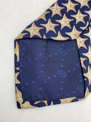 商品画像：ネクタイ/シルク/NVY/総柄/メンズ 4