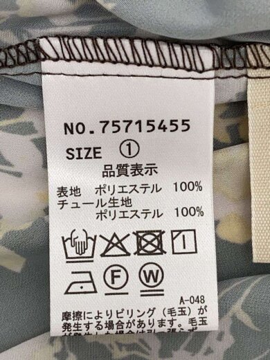 商品画像：長袖ワンピース/1/ポリエステル/BRW/花柄/75715455/シャーリングティアードフラワーワンピ 5